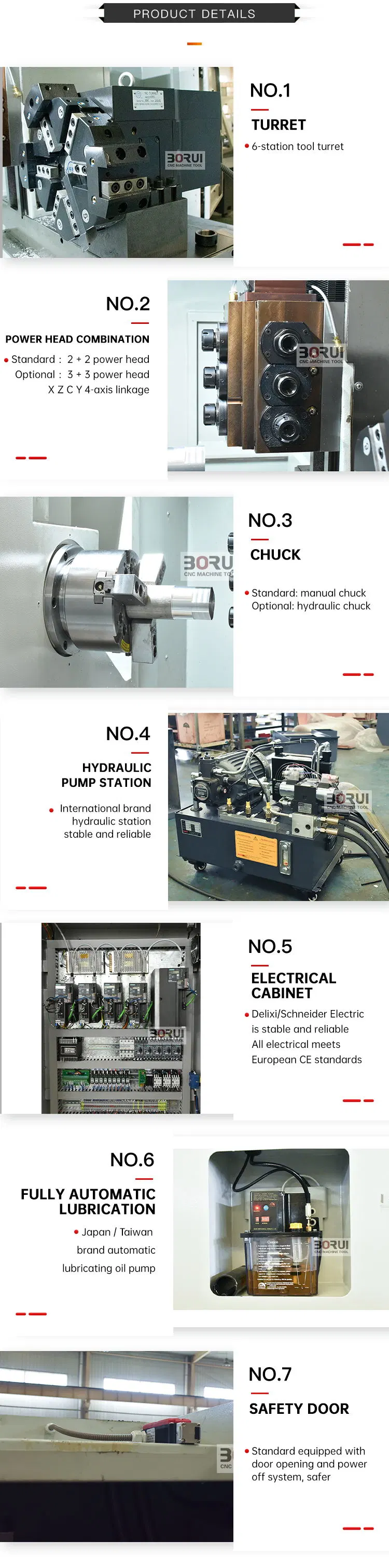 Cak6130hb Horizontal Cutting Metal CNC Milling Lathe Combined Machine